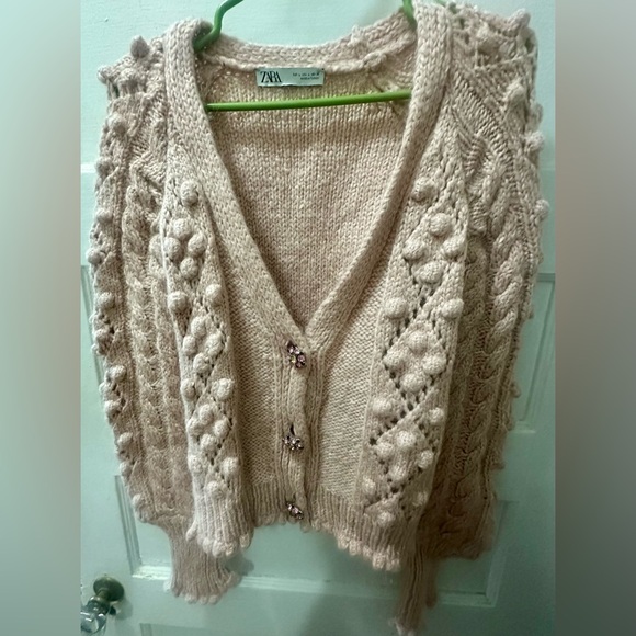 ZARA EMBROIDERY KNIT CARDIGAN - Picture 2 of 5